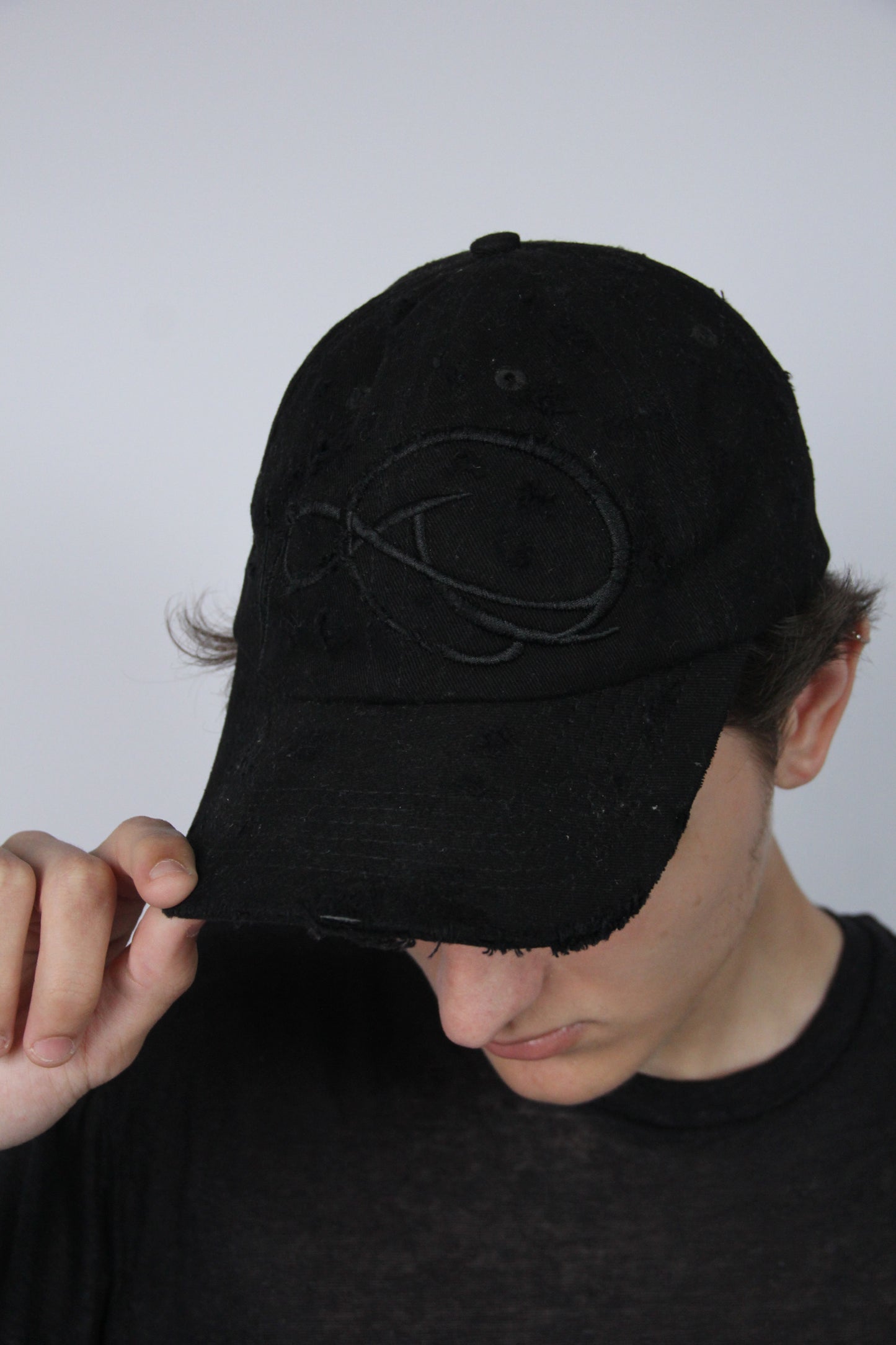 Full Black Symbol Cap